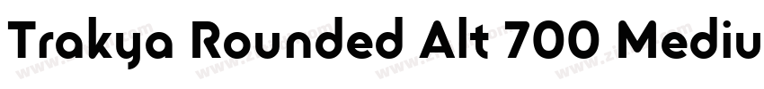 Trakya Rounded Alt 700 Medium字体转换